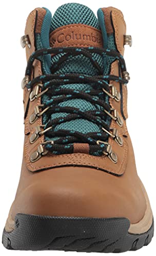 COLUMBIA WOMEN'S NEWTON RIDGE PLUS HIKING SHOE - ELK, RIVER BLUE - SIZE 8 - Like New