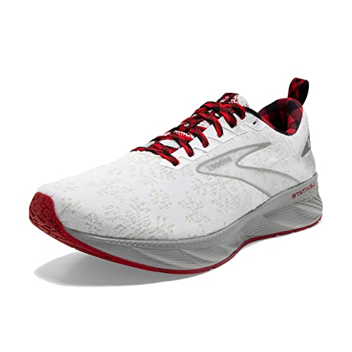 1203831B192 Brooks Levitate 6 Women's Running Shoes, WHITE/RED/SILVER, SIZE 8.5 Like New