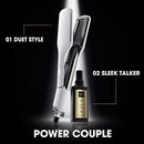 ghd Duet Style, 2-in-1 Straightener & Hair Dryer, Hot Air Styler, S10201 - White Like New