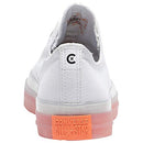 168569C CONVERSE CTAS CX OX UNISEX SHOES WHITE/WILD MANGO SIZE 9.5M/11.5W Like New