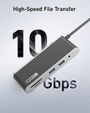 ANKER 655 USB-C HUB 8-IN-1 2 USB-A 10 GBPS DATA PORTS 100W A8382 - CHARCOAL GRAY - Like New
