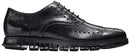 C20719 COLE HAAN MEN'S ZEROGRAND WING OXFORD LEATHER SHOES BLACK SIZE 9.5 - Like New