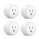 Aoycocr Smart Plug 4-Pack, Bluetooth Wi-Fi Smart Outlet for Smart Home - WHITE Like New