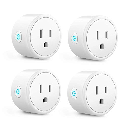 Aoycocr Smart Plug 4-Pack, Bluetooth Wi-Fi Smart Outlet for Smart Home - WHITE Like New