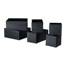 2 X Ikea Storage Box, Set of 6, B010GDH3YG - Black - Brand New
