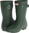 WFS1000RMA HUNTER WOMEN'S ORIGINAL SHORT RAIN BOOT SIZE 7 GREEN - Like New