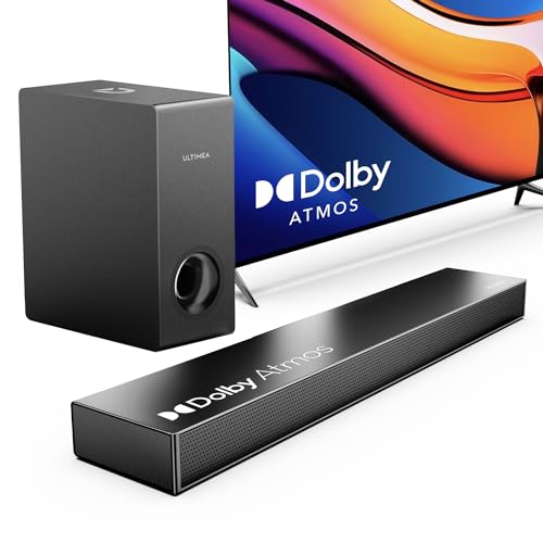ULTIMEA Sound Bar for Smart TV with Dolby Atmos 190W Peak Power NOVA-S50 - BLACK - Like New