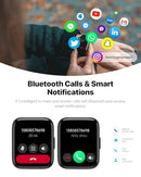 JEEJTEK SMART WATCH MEN/WOMEN ANSWER/MAKE CALLS/QUICK REPLY/AI VOICE ASSISTANT - Like New