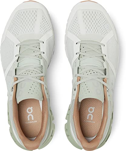 25.99636 ON CLOUDFLOW RUNNING SHOE IN ALOE/WHITE SIZE 7.5 Like New