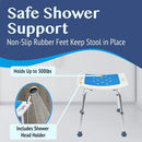 Medokare Shower Seat Inside Shower Bath Stool Medical Shower Chairs -White/Blue - Like New