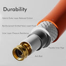 DRINCOSH Garden Hose 100 ft x 5/8" Flexible Hose Ultra Durable Water Hose ORANGE Like New