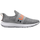 UNDER ARMOUR MEN'S SURGE 3 SLIP - SIZE 13 - MOD GRAY/ORANGE BLAST/BLACK - Like New