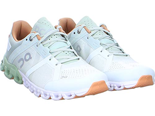 ON RUNNING MEN'S CLOUDFLOW RUNNING SHOE - ALOE/WHITE - SIZE 8 - Like New