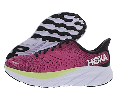 1119394 Hoka Womens Clifton 8 Running Shoe - Blue Graphite/Ibis Rose - Size 10 Like New