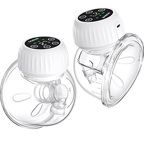 BIOBOO Hands Free Breast Pump, Wearable Breast Pump RH-338 - White Like New