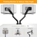 ErGear Dual Monitor Desk Mount up to 35 inches Screens Max 26.4lbs Capacity Each Like New