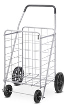 Whitmor Deluxe Utility Foldable Shopping Cart with Wheels 100 Lb Capacity Gray - Like New