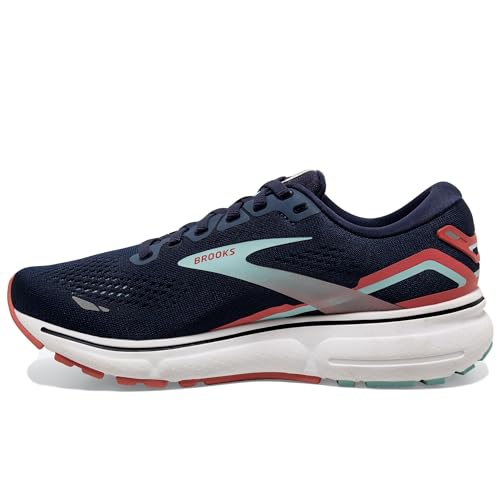 1203801B420 BROOKS GHOST 15 WOMEN RUNNING SHOE PEACOAT/CANAL BLUE/ROSE SIZE 8.5 - Like New