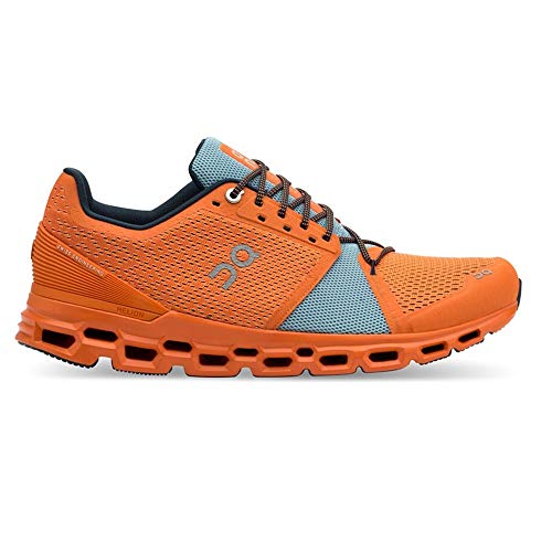 ON CLOUDSTRATUS MEN'S SHOES, ORANGE/WASH, SIZE 12 - Like New