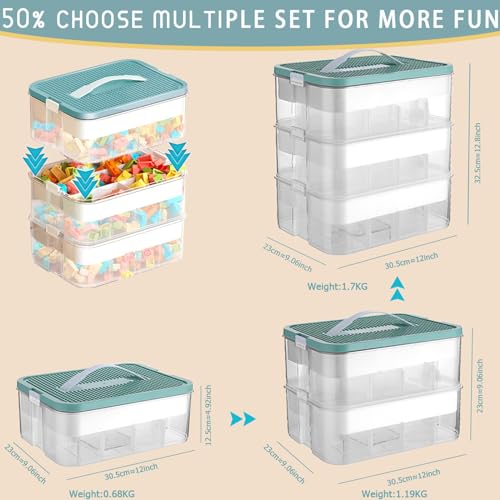 Plastic Storage Organizer for Lego Box Kids Child Toy Stackable Containers Like New