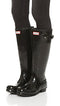 WFT1000RGL Hunter Women's Original Tall Gloss Rain Boot, Black, Size 6 - Like New