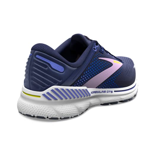 BROOKS WOMEN'S ADRENALINE GTS 22 - PEACOAT/BLUE IRIS/RHAPSODY - SIZE 7.5 NARROW - Like New