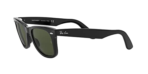 RAY BAN RAY-BAN RB2140 ORIGINAL WAYFARER LENS WIDTH: 50MM - BLACK/G-15 GREEN - Like New