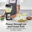 Hamilton Beach Power Elite Wave Action Blender 40 Oz Glass Jar 58148A - Black - Like New