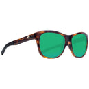 COSTA DEL MAR CDM VELA SUNGLASSES SHINY TORTOISE COPPER GREEN POLARIZED-580G - Like New