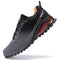 Kricely Men's Trail Running Shoes Fashion Walking Hiking Sneakers Grey - Like New