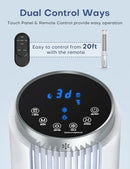 COOLECH 42 INCH Evaporative Air Cooler w/Remote & LED Touch Screen - Black - Brand New