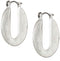 The SAK ER SM Cutout Hoop Earrings, Silver, One Size - Like New