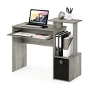 FURINNO ECON MULTIPURPOSE HOME OFFICE COMPUTER WRITING DESK FRENCH OAK BLACK - Like New