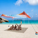 BEW BEACH TENT BEACH CANOPY SUN SHADE SAIL 10×10 FT CAMPING BEW-BEACHTENT-10X10 - Like New