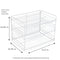 Smart Design Can Organizer for Pantry, Refrigerator, Cabinet, Spice Rack - White Like New