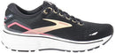BROOKS WOMEN'S GHOST 15 NEUTRAL RUNNING SHOE; SIZE 10 MEDIUM; BLACK/ORANGE/RASP - Like New