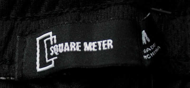 SQUARE METER MEN'S BASIC SOLID BREATHABLE ATHLETIC SHORTS - SIZE: MEN M - BLACK - Brand New