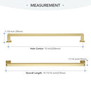 HD9ZC256TLS-10P-NEW HOME EDIT BRUSHED BRASS CABINET HANDLES SOLID ZINC ALLOY 10P - Brand New