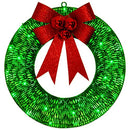 Vanthylit Christmas Decorations Christmas Wreath 40LT Operated Green LED Lights - Like New