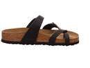 0071791 BIRKENSTOCK MAYARI OILY LEATHER WOMEN'S FLIP FLOPS SIZE 6-6.5 BLACK - Brand New