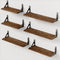 AMADA HOMEFURNISHING WALL SHELVES SET OF 6 WOOD FLOATING - Scratch & Dent