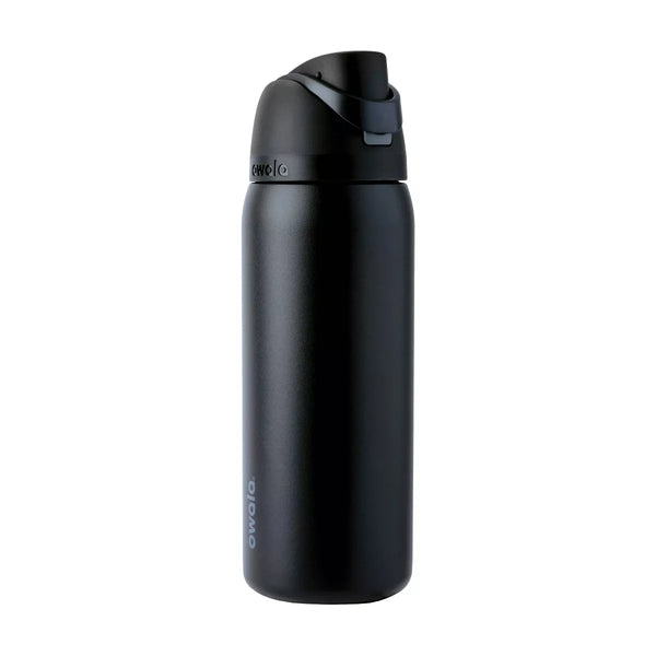 OWALA 32OZ FREESIP STAINLESS STEEL WATER BOTTLE - VERY VERY DARK/BLACK - Like New