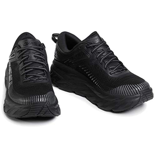 1110519 HOKA WOMENS BONDI 7 BLACK SIZE 5.5 - Like New