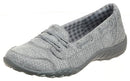 23839 SKECHERS BREATHE-EASY - GOOD INFLUENCE WOMEN'S SHOES, SIZE 9.5, GRAY Like New