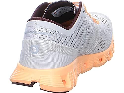 40.99699 On Running Women's Cloud X Sneakers, SILVER/ALMOND, Size 7 - Like New