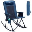 Portal Oversized Folding Rocking Camping Chair Portable Outdoor 400 lb Blue - Like New