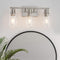 BATHROOM VANITY LIGHT FIXTURES 3-LIGHT BRUSHED NICKEL AM-70050 - NICKEL Like New