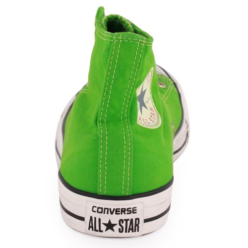 142226C CONVERSE CHUCK TAYLOR ALL STAR JUNGLE HI JUNGLE GREEN SNEAKERS, SIZE 8.5 Like New