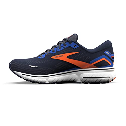 Brooks Men's Ghost 15 Neutral Running Shoe Peacoat/Orange/Surf The Web Size 8.5 - Like New