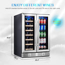 KALAMERA 24" WINE BEVERAGE FRIDGE REFRIGERATOR - STAINLESS STEEL - Like New